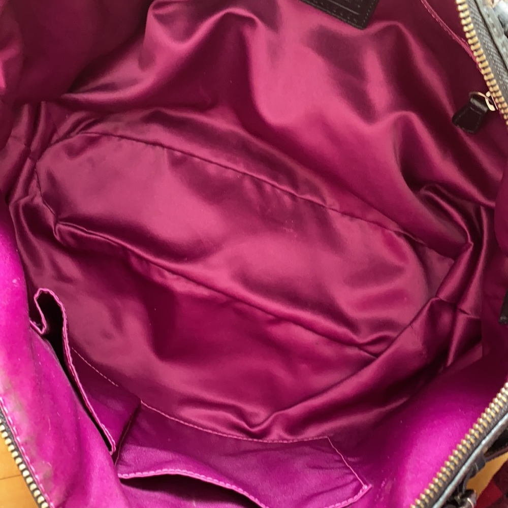 Coach Black Croc Embossed Madison Sophia Satchel - Picture 11 of 13